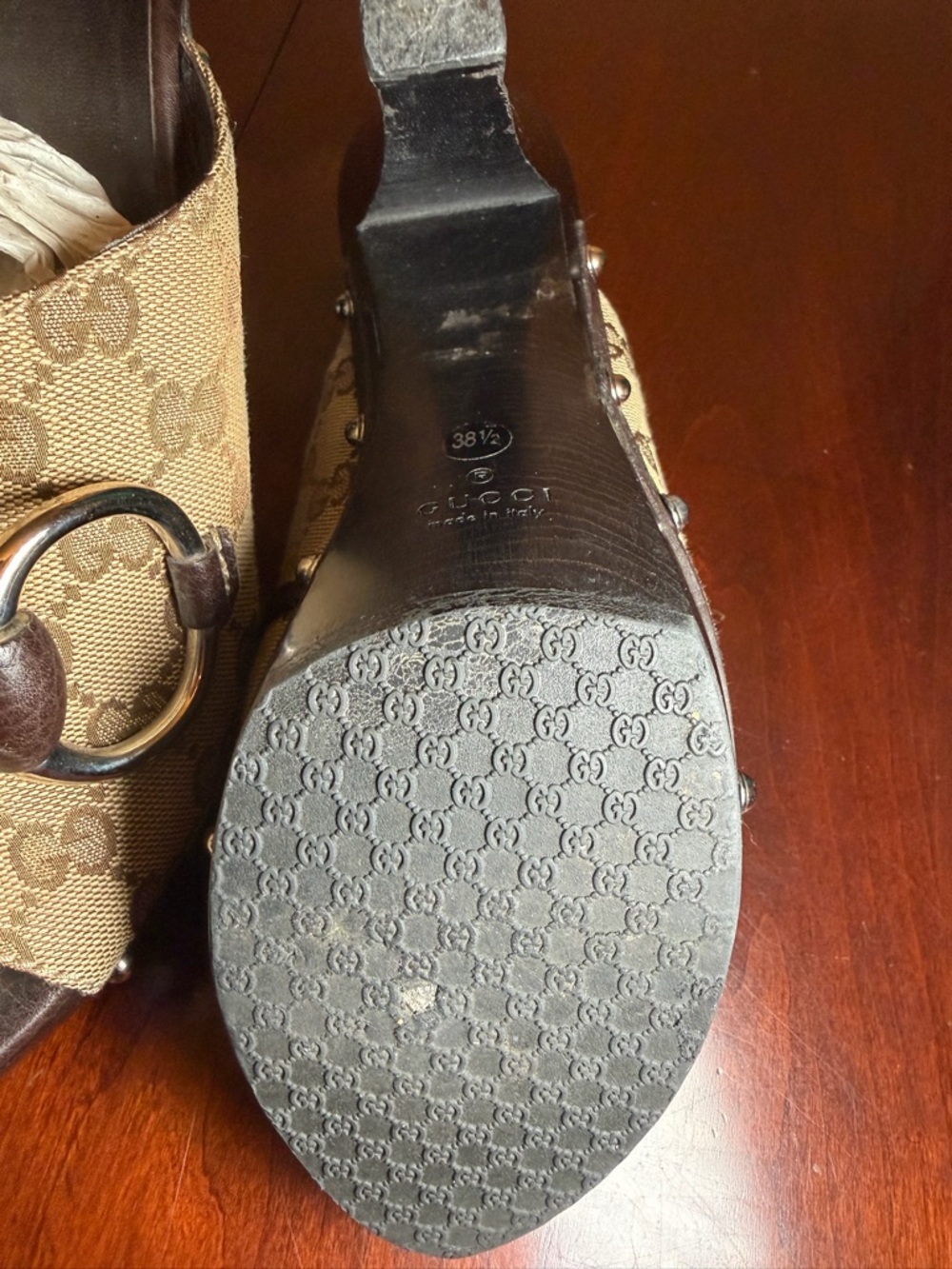 Gucci Signature Horsebit clogs - Picture 7 of 15
